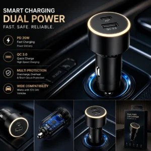 2 USB-A 2.4A CAR CHARGER CAC 104